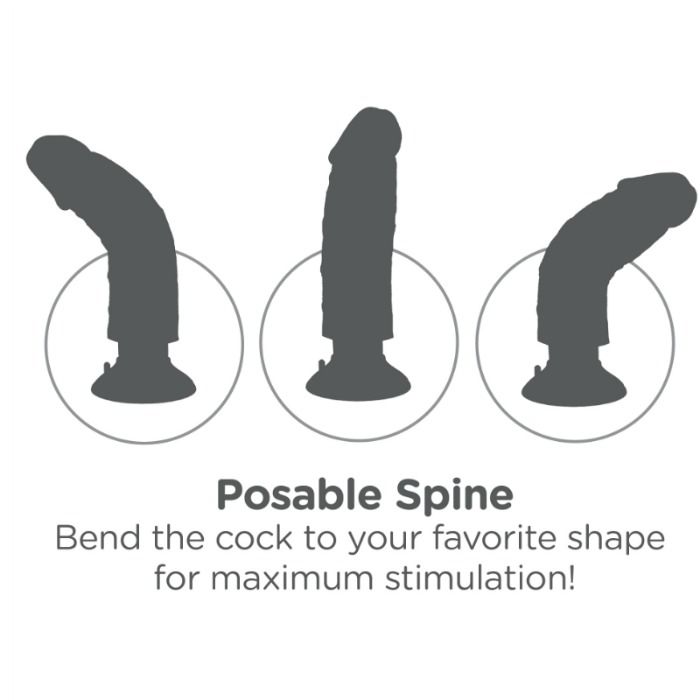 King Cock gode vibrant — réaliste testicules ventouse