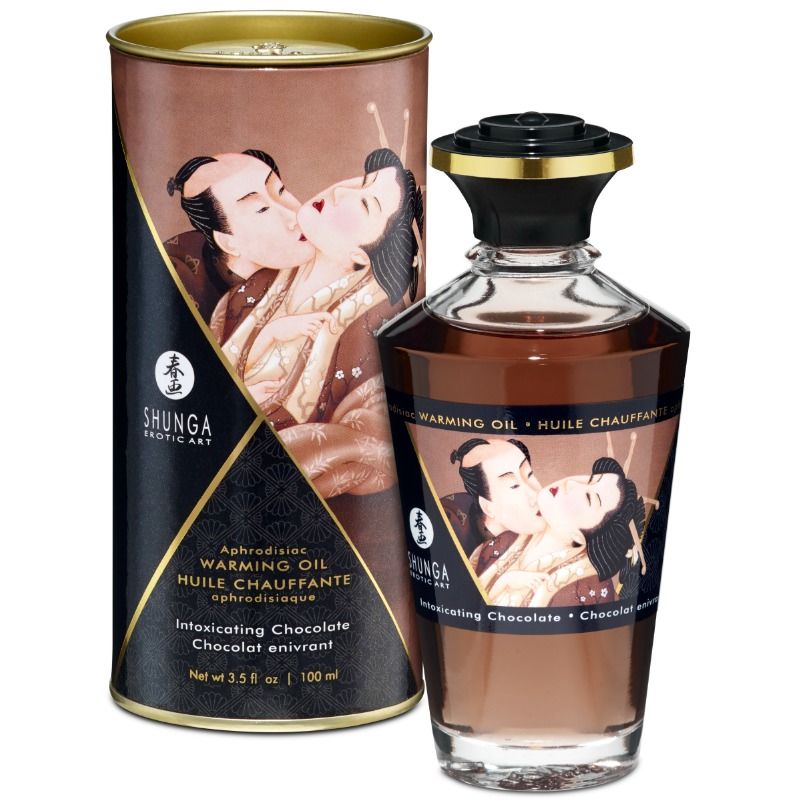 Huile de Massage Effet Chaleur Comestible 100 ml - Shunga