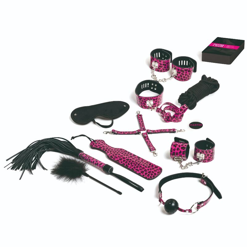 Kit BDSM Master and Slave 13 Accessoires Bondage et Cartes - ToyJoy