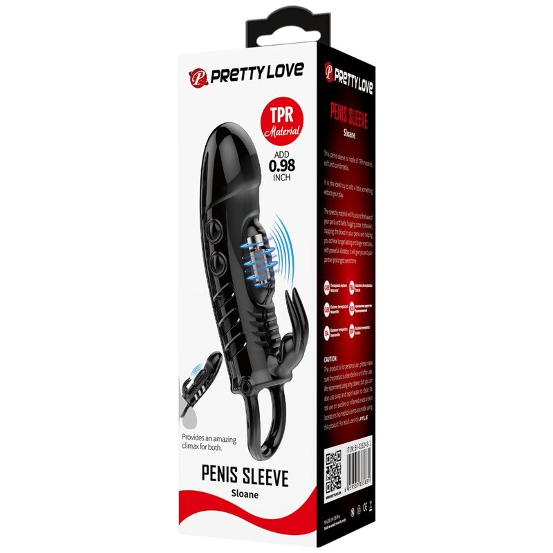 Gaine pénisienne sloane lapin noir