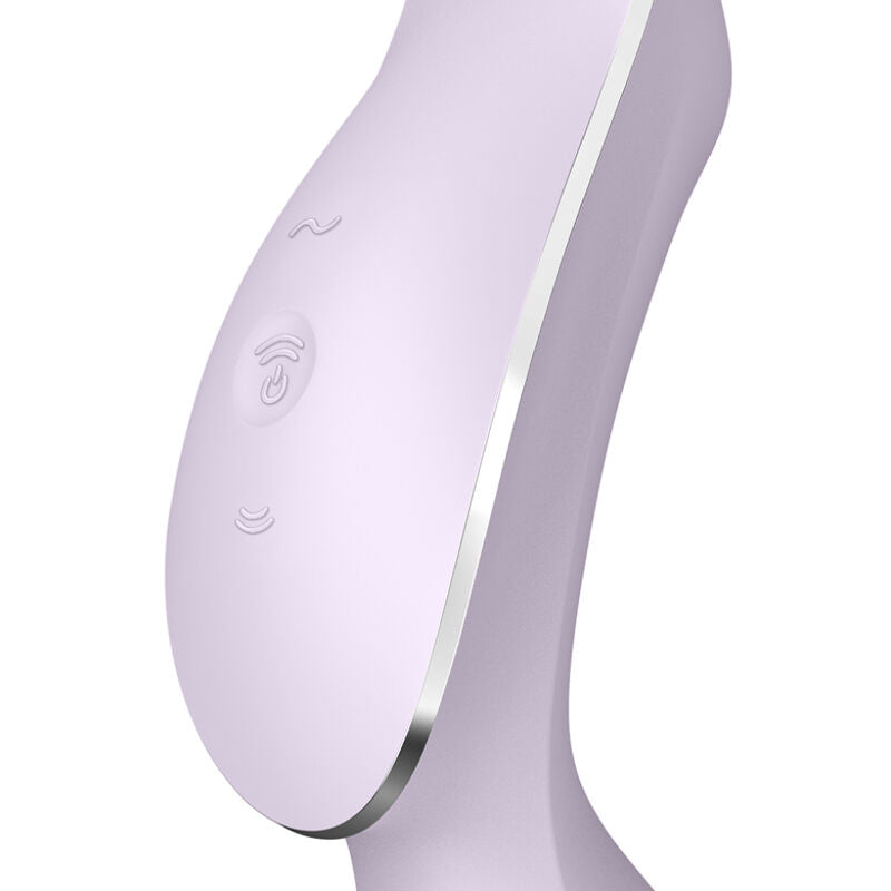 SATISFYER - VIBRATEUR CURVY TRINITY 2 AIR PULSE VIOLETTE