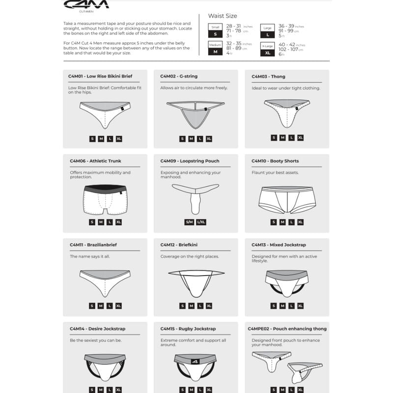 CUT4MEN - JOCKSTRAP DESIRE CUIRETTE BLEU XL