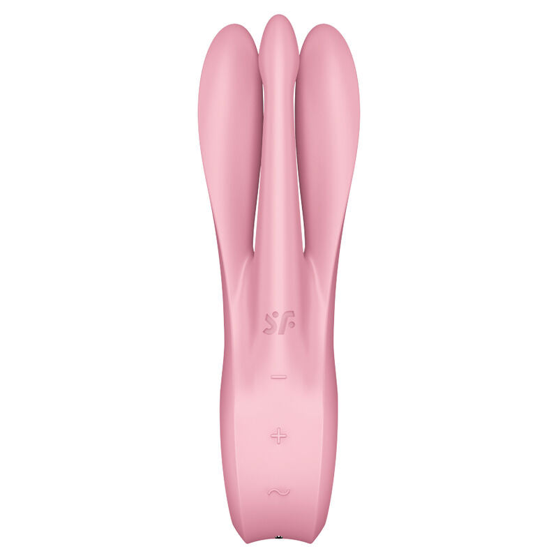 SATISFYER - VIBRATEUR THREESOME 1 ROSE