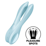 SATISFYER - VIBRATEUR THREESOME 1 ROSE