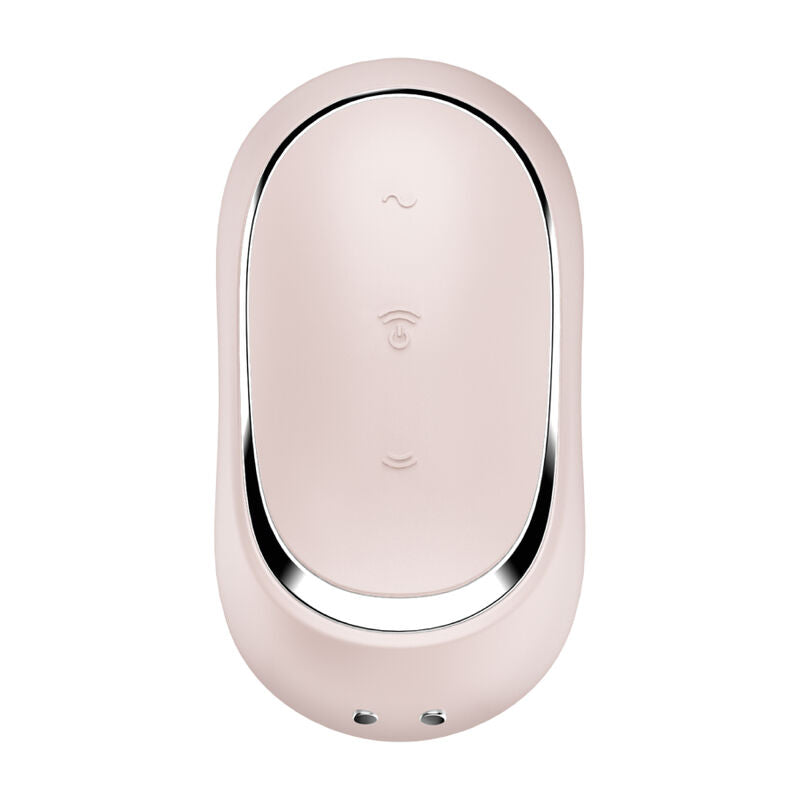 SATISFYER - STIMULATEUR ET VIBRATEUR DOUBLE AIR PULSE PRO TO GO 2 VERT