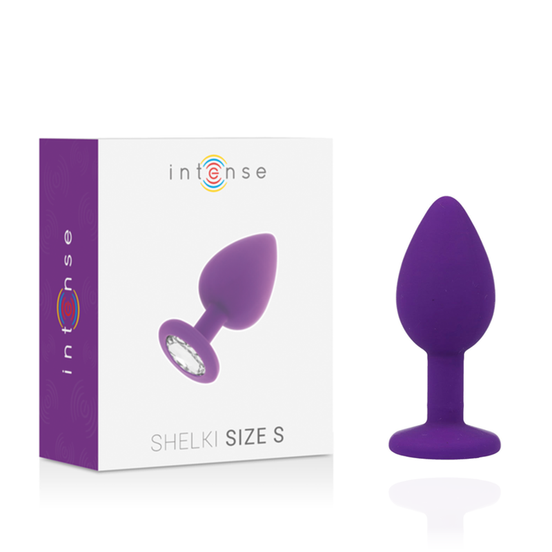 Plug Anal Shelki avec Base Diamant - Silicone Doux Étanche - Intense