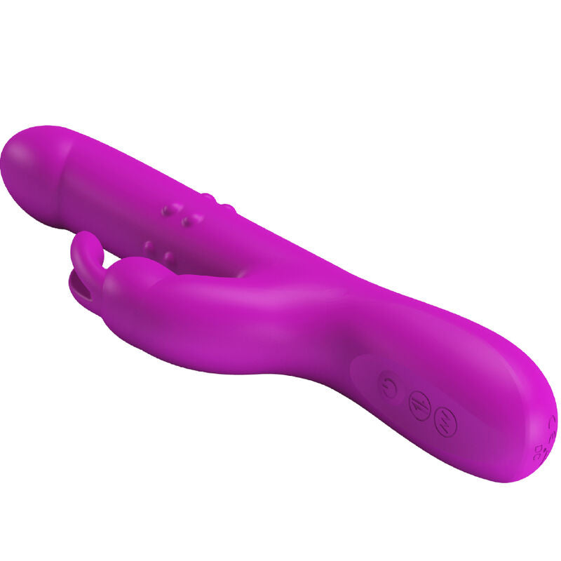 Vibromasseur Rabbit Reese Rotation Poussée Multi-Vitesses - Pretty Love