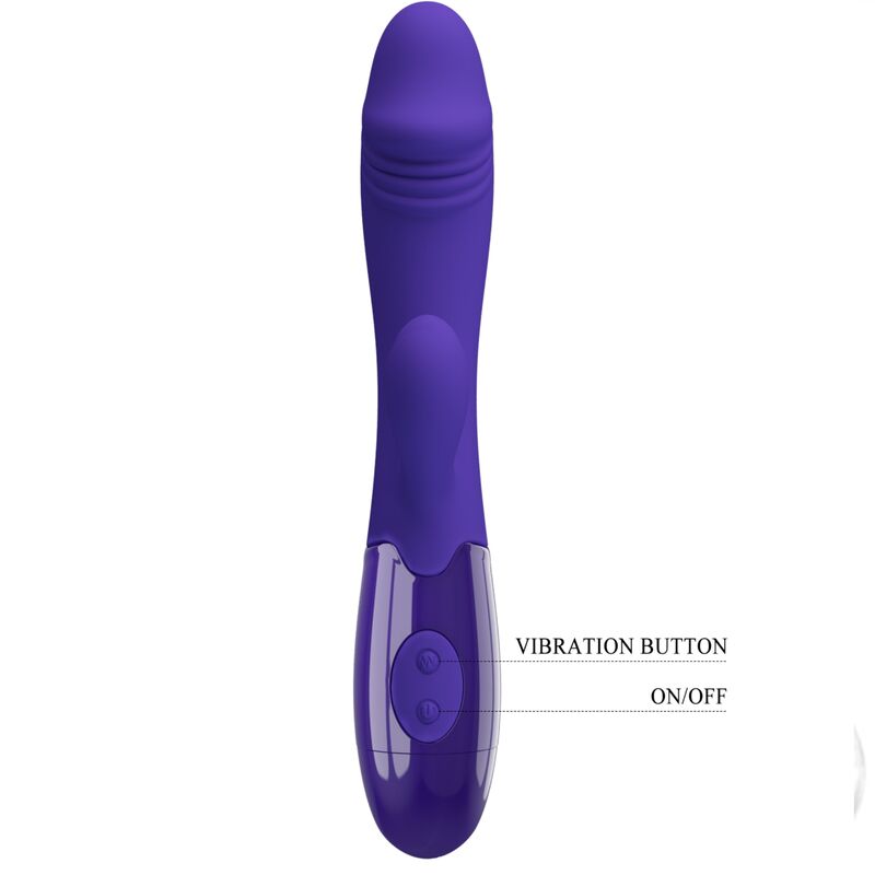Vibrateur snappy youth & stimulateur de point g violet