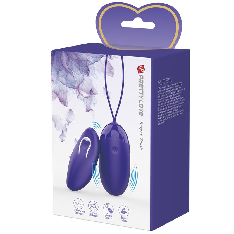 Berger youth oeuf vibrant télécommandé violet