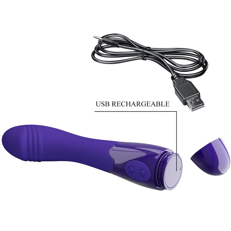 Dildo vibrateur violet elemental youth