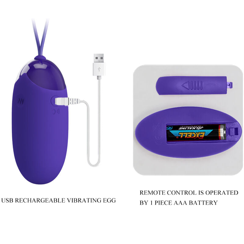 Berger youth oeuf vibrant télécommandé violet