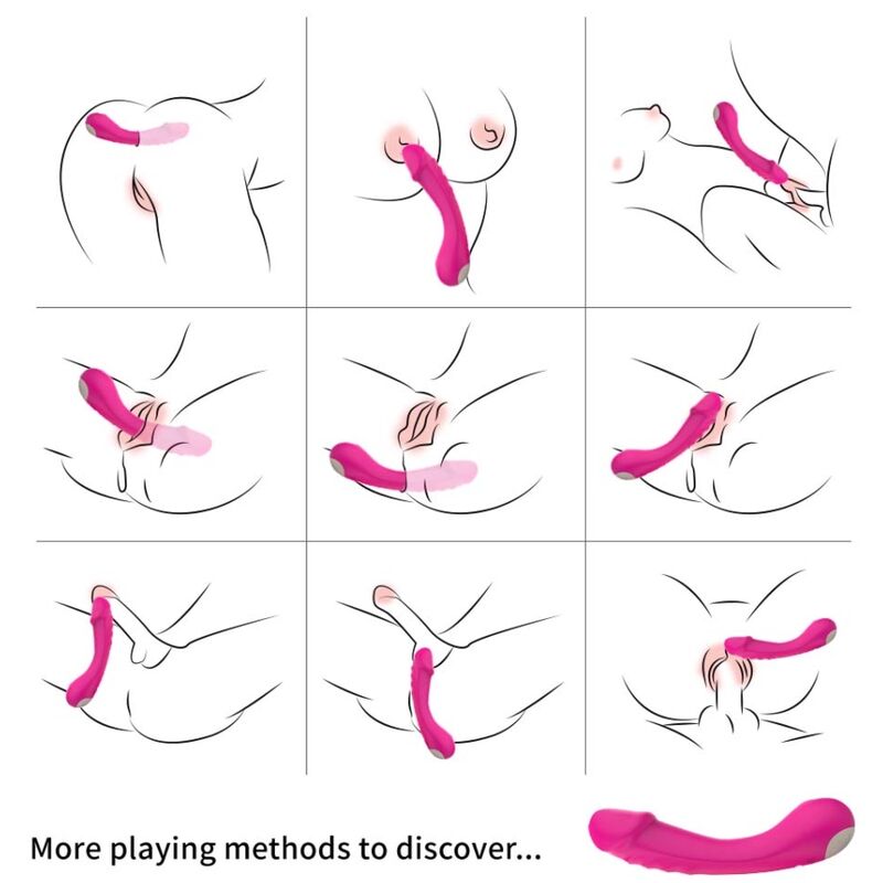 Vibromasseur Point G Silicone Flexible - 9 Modes - Armony