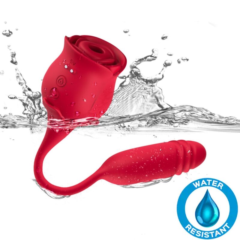 ARMONY - ROSEKNIGTH ASPIRATEUR DE CLITORIS ET VIBRATEUR ROUGE
