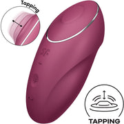 SATISFYER - TAP & CLIMAX 1 VIBRATEUR LAY-ON GRIS