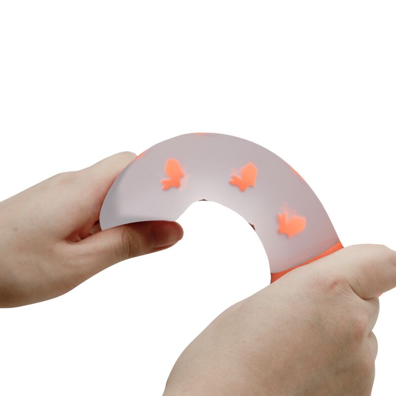 Gode magique nightfall sans vibration orange lumineux