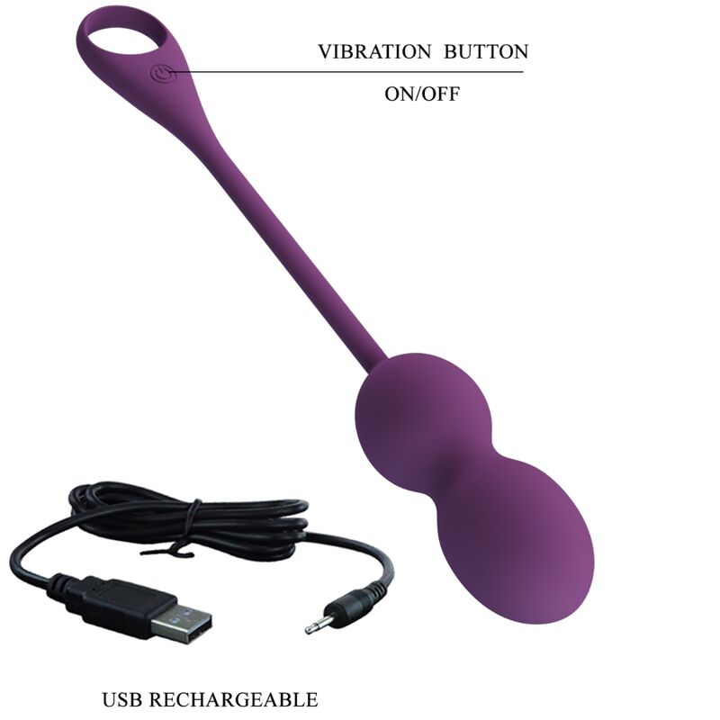 Elvira kegel balls app télécommande violet