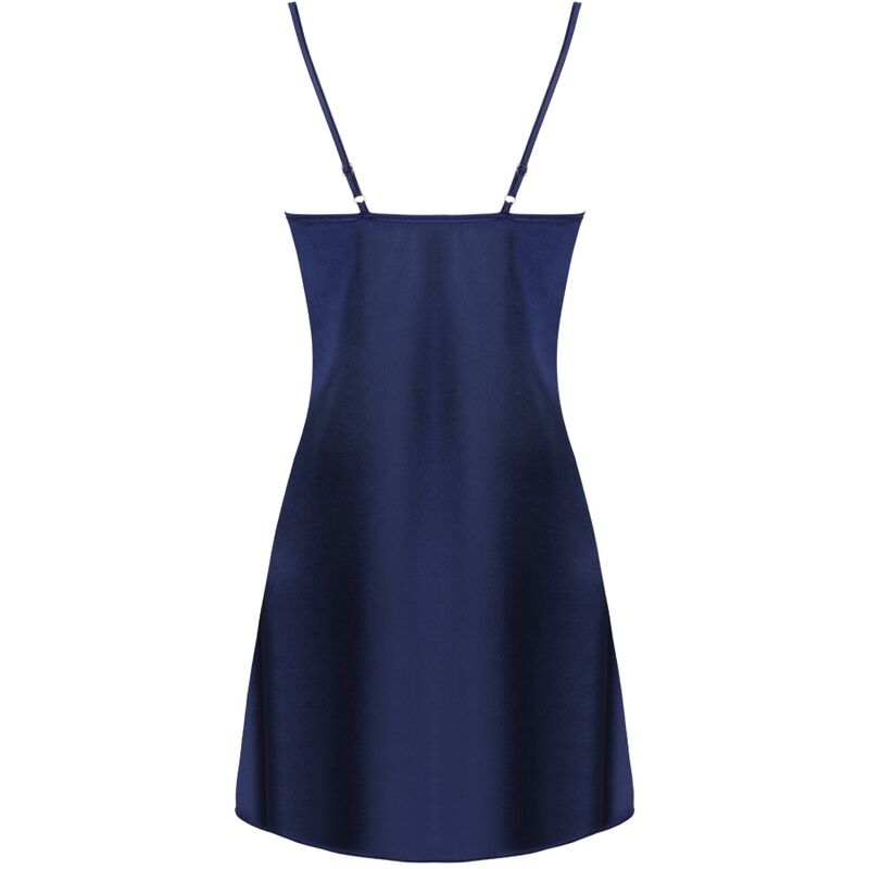 LIVCO CORSETTI FASHION - JACQUELINE LC 90249 ROBE DE CHAMBRE + CHEMISE + CULOTTE BLEU MARINE L/XL