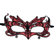 QUEEN LINGERIE - MASQUE EN DENTELLE DÉTAILS ROUGES