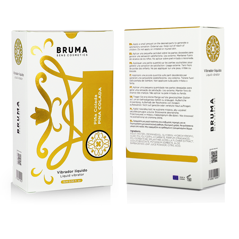 BRUMA - VIBRATEUR LIQUIDE ULTRA GLISSANT PINA COLADA 15 ML