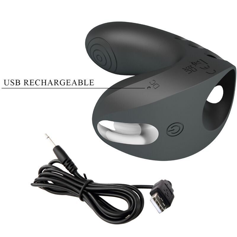 PRETTY LOVE - VIBRATEUR DOIGT CAMELIA 7 VIBRATIONS NOIR