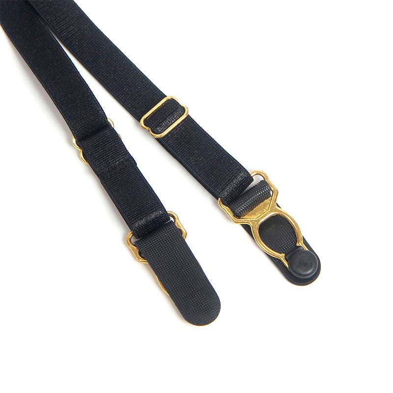 SUBBLIME - 955458 BODY FERMETURE ÉCLAIR EN CUIR NOIR S/M