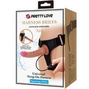 PRETTY LOVE - CULOTTE HARNAIS UNIVERSELLE KYTON AVEC GODE SQUIRTING 19 CM MULATO