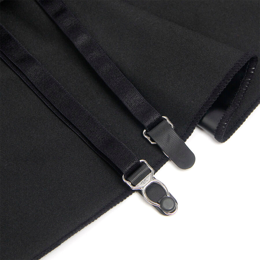 SUBBLIME - 957704 ROBE EN CUIR À FERMETURE ÉCLAIR EN DENTELLE NOIRE S/M