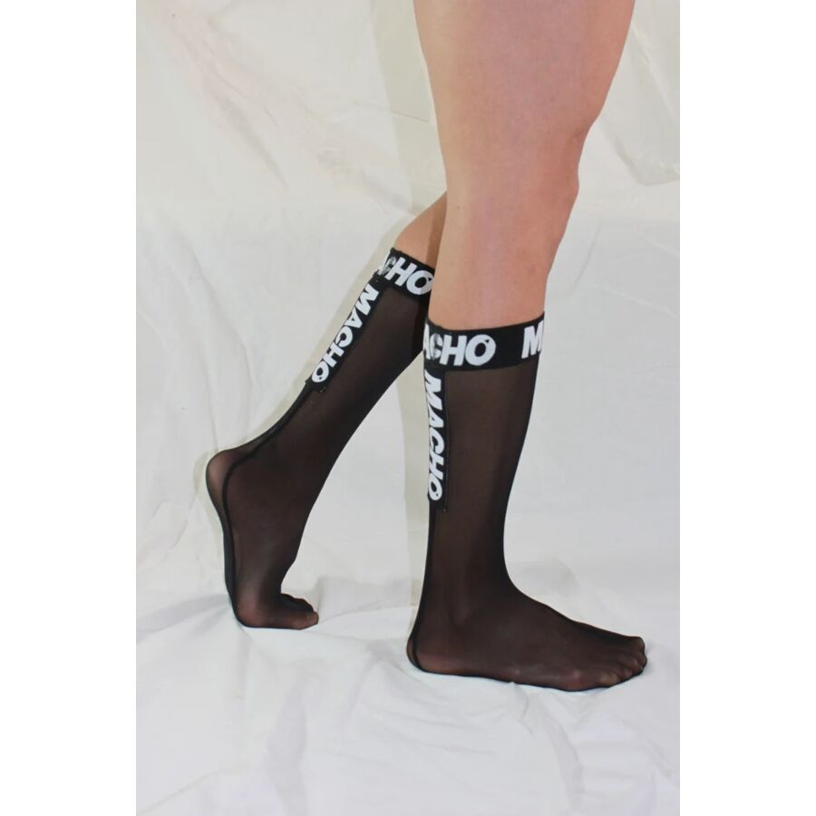 MACHO - CHAUSSETTES FINES TAILLE UNIQUE NOIRES