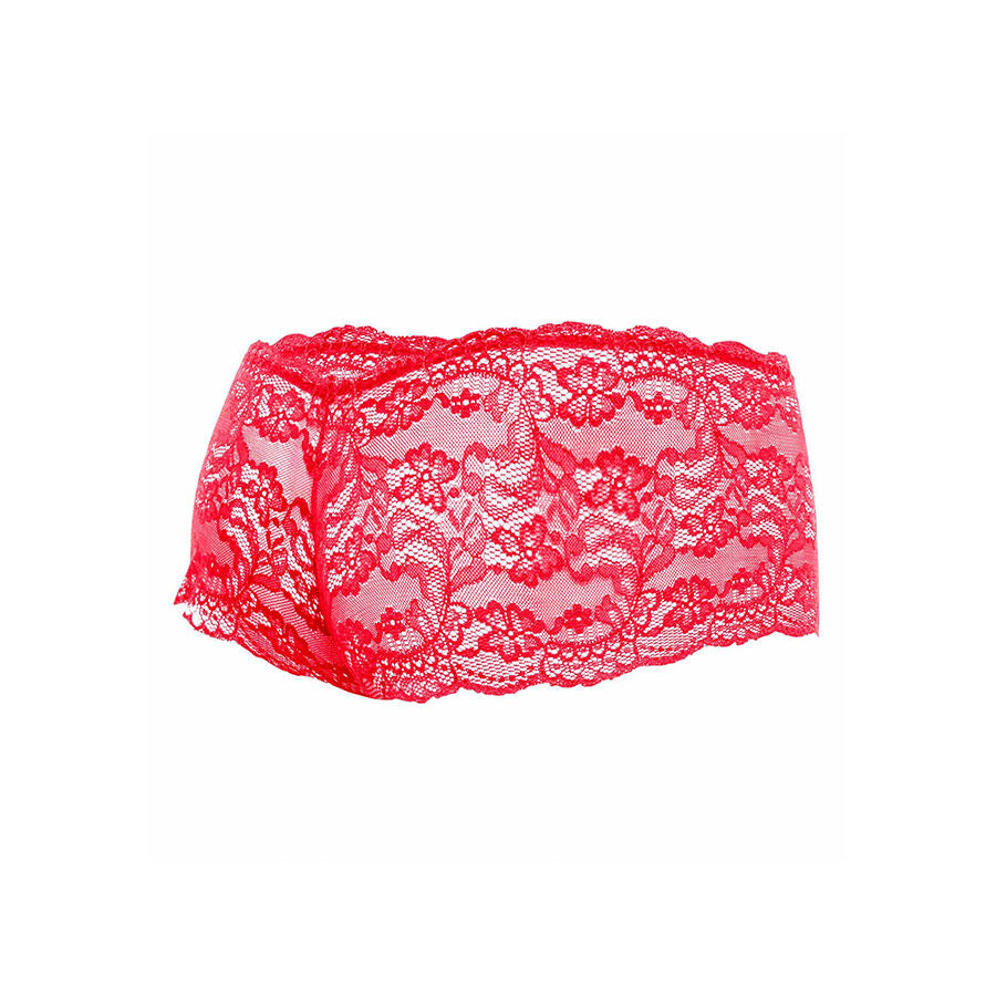 MOB - BOXER EN DENTELLE ROUGE TAILLE L/XL