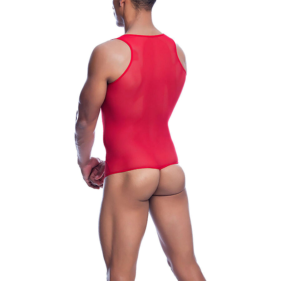 MOB - BODY TRANSPARENT ROUGE TAILLE L/XL