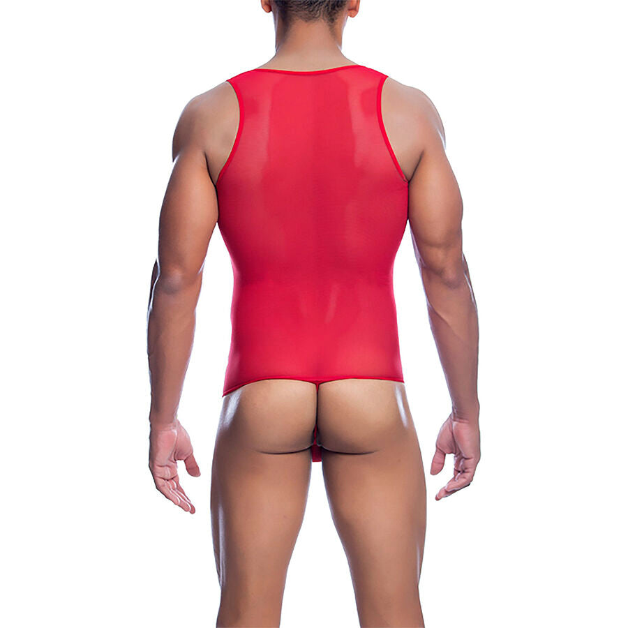 MOB - BODY TRANSPARENT ROUGE TAILLE L/XL
