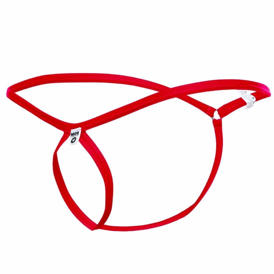 String Érotique Tear Drop Découpe Larme Nylon Extensible L/XL - Mob