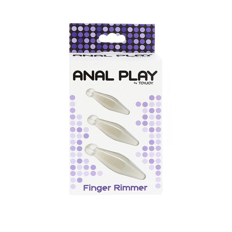 TOYJOY - JEU ANAL FINGER RIMMER 3 PIÈCES TRANSPARENT