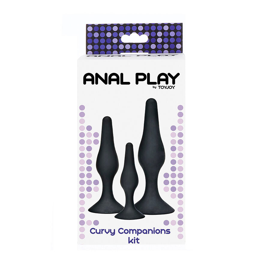 TOYJOY - Plug anal CURVY COMPANIONS 3 pièces Noir