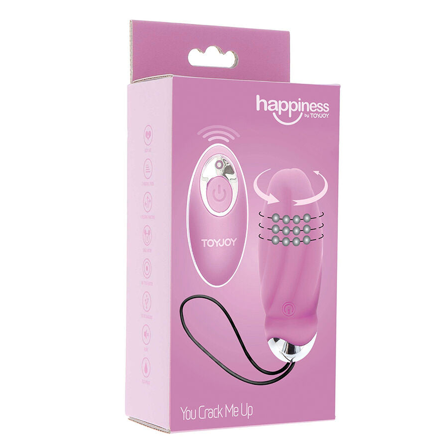 TOYJOY - HAPPINESS YOU CRACK ME UP VIBRATEUR ROSE TÉLÉCOMMANDE