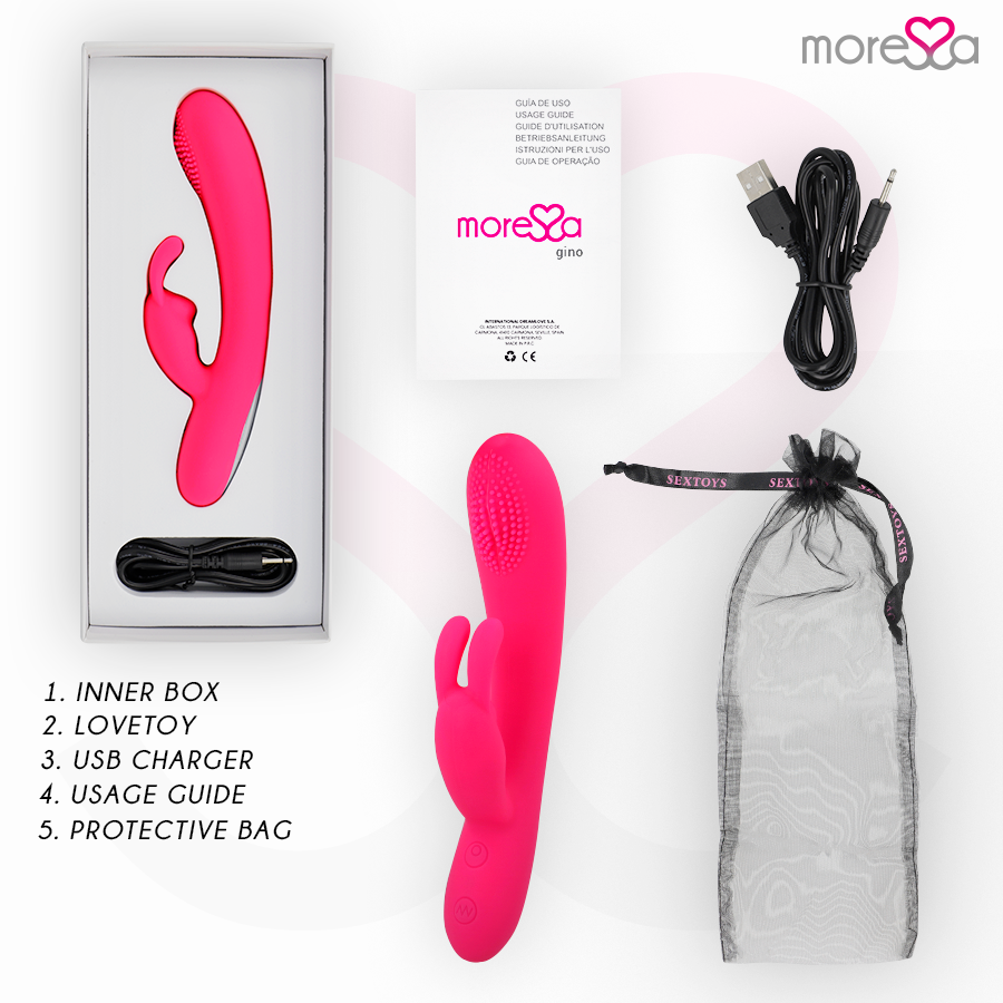 MORESSA - GINO RECHARGEABLE EN SILICONE PREMIUM
