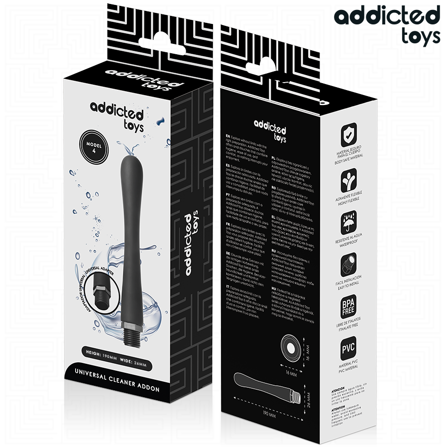 Douche Anale Adaptateur Universel Silicone Modèle 4 Sans Phtalates - Addicted Toys