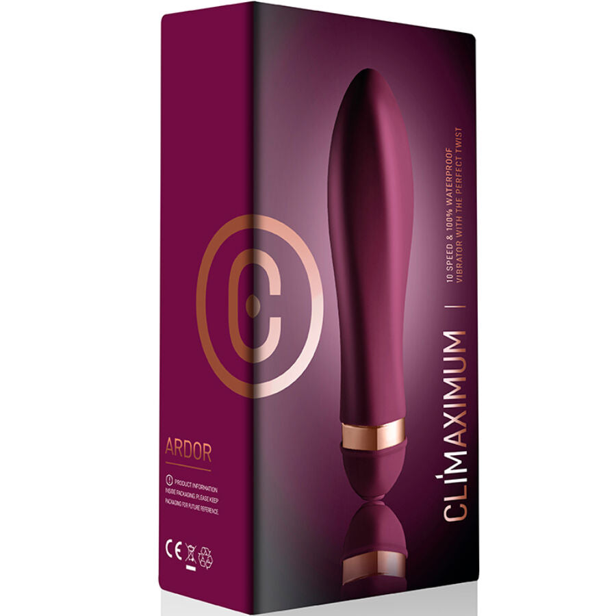 Vibromasseur Twisted Ardor 10 Vibrations Étanche IPX7 - Climaximum