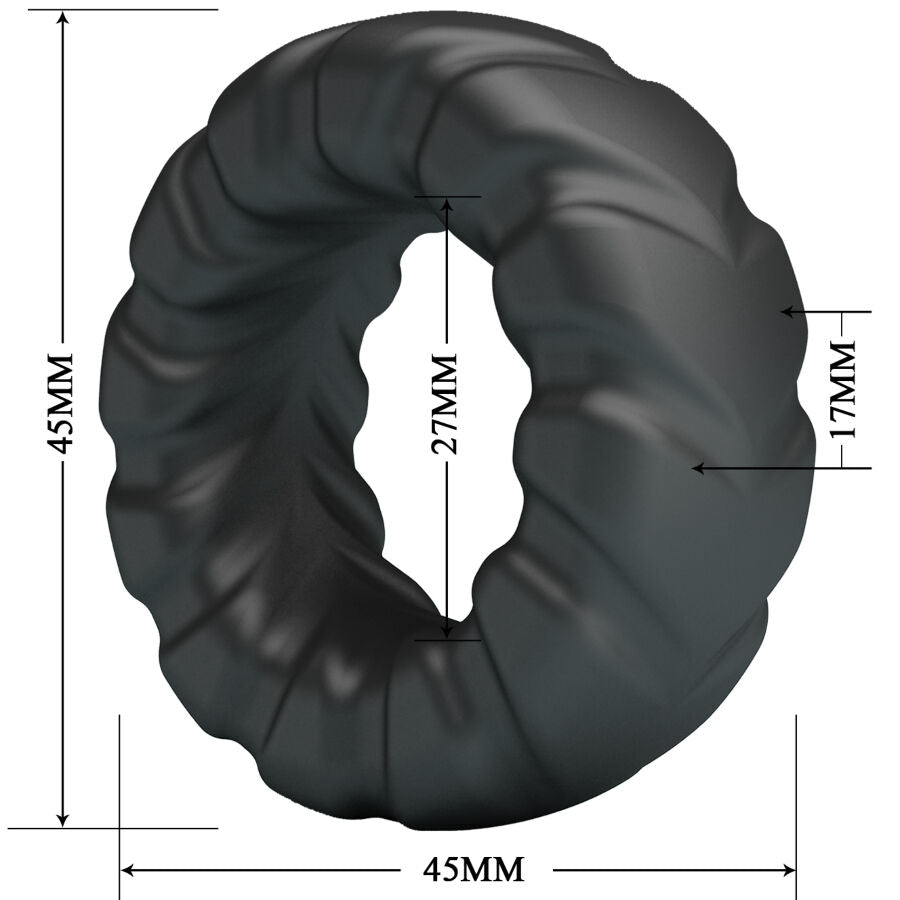 Cockring Jeriko Modèle 1 Silicone Souple Ajustable - Crazy Bull
