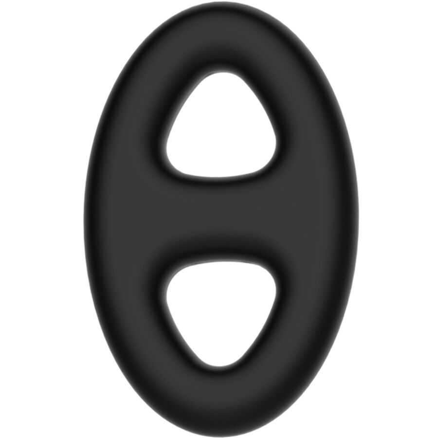 CRAZY BULL - BAGUE EN SILICONE DOUBLE OVALE