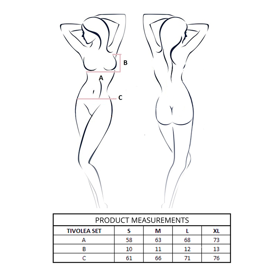 PASSION - ENSEMBLE SOUTIEN-GORGE + STRING TIVOLEA NOIR L/XL