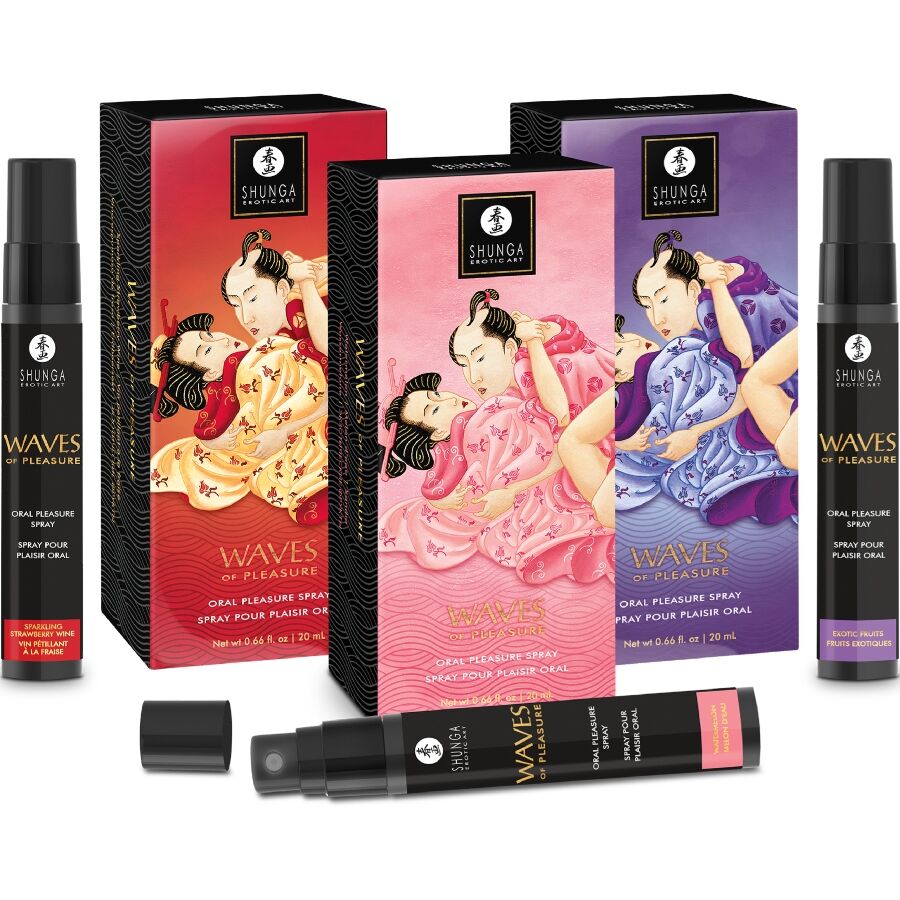 SHUNGA - WAVES PLEASURE SPRAY ORAL SEDUCTIVE FRAISE 20 ML