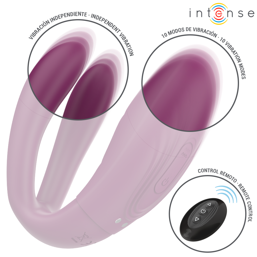 INTENSE - STIMULATEUR DE TAPOTAGE ET DE VIBRATION SANDRA AVEC TÉLÉCOMMANDE