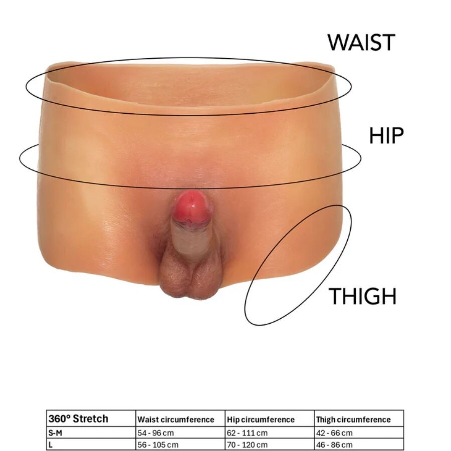 DÉSIR CACHÉ - ALTER EGO BOXERSHOT AVEC PÉNIS DE 18 CM TAILLE S/M