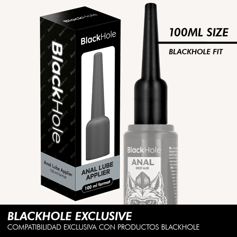 Applicateur de Lubrifiant Anal Seringue - 2 Tailles - Black Hole