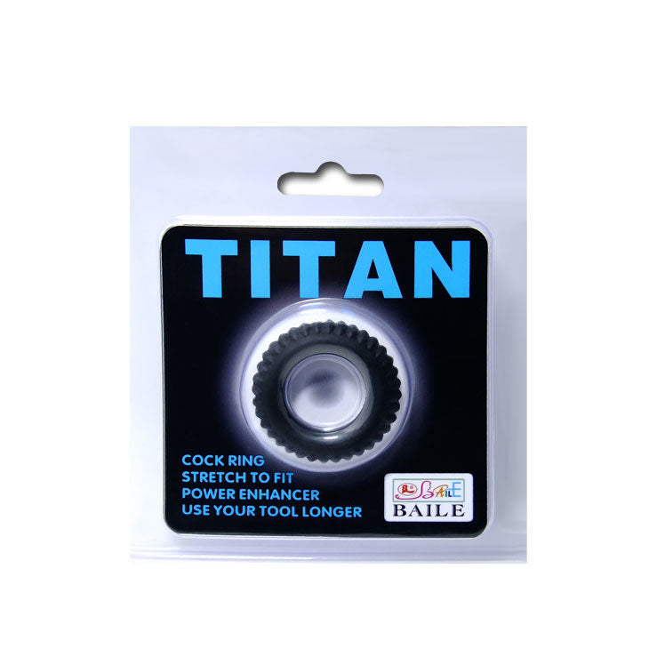 Cockring titan noir 1.9 cm