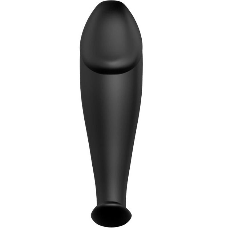Plug anal forme de pénis en silicone noir