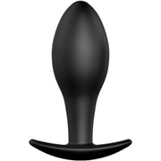 Plug anal ancre en silicone 8.5 cm noir