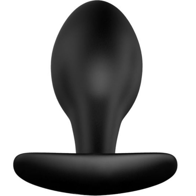 Plug anal ancre en silicone 8.5 cm noir