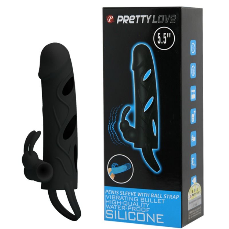 Housse en silicone avec vibration 14 cm 1.0